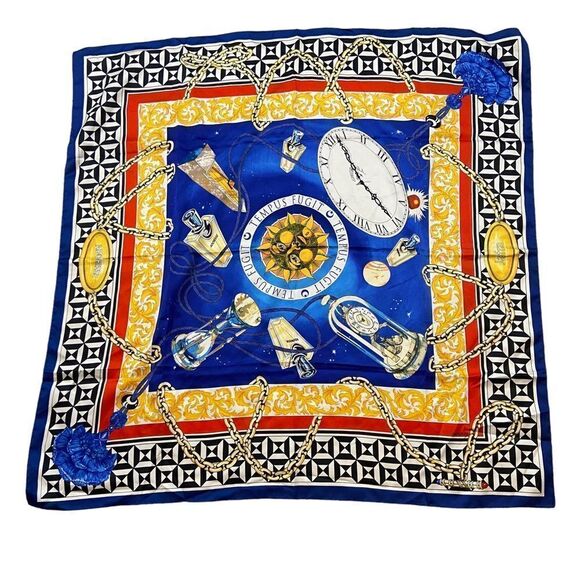 JAFRA Accessories - Rare Jafra tempus fugit blue celestial theme scarf Square